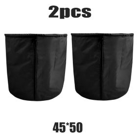 2 Pcs Winter Anti-Freeze Plant Pot Protector Cover with Drawstring and Zipper- Plant Protection Cover (size: 45*50cm)